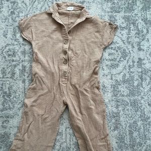 SOLAI THE LABEL brown romper